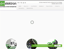Tablet Screenshot of dmelektron.com